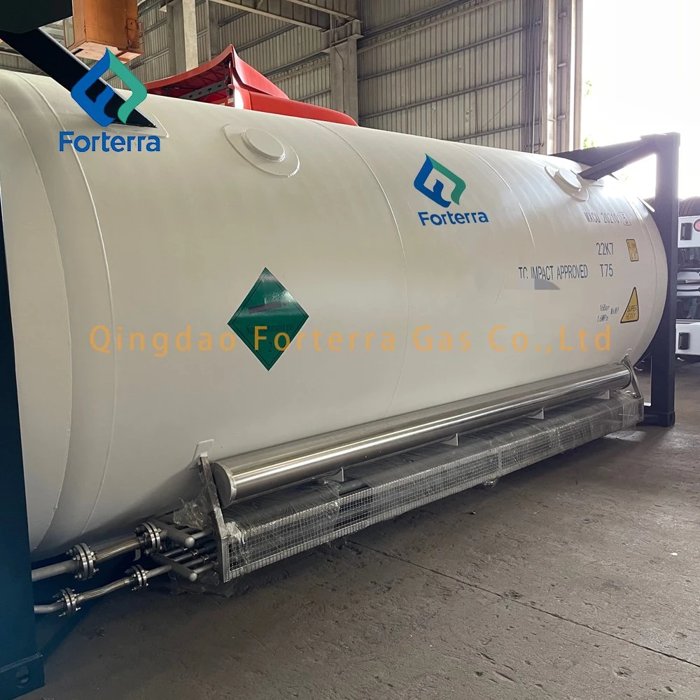 Werksversorgung 20' Container ISO Tanks Kryogener Transport Container Tank Für Lin LN2 Lar LCO2 LO2