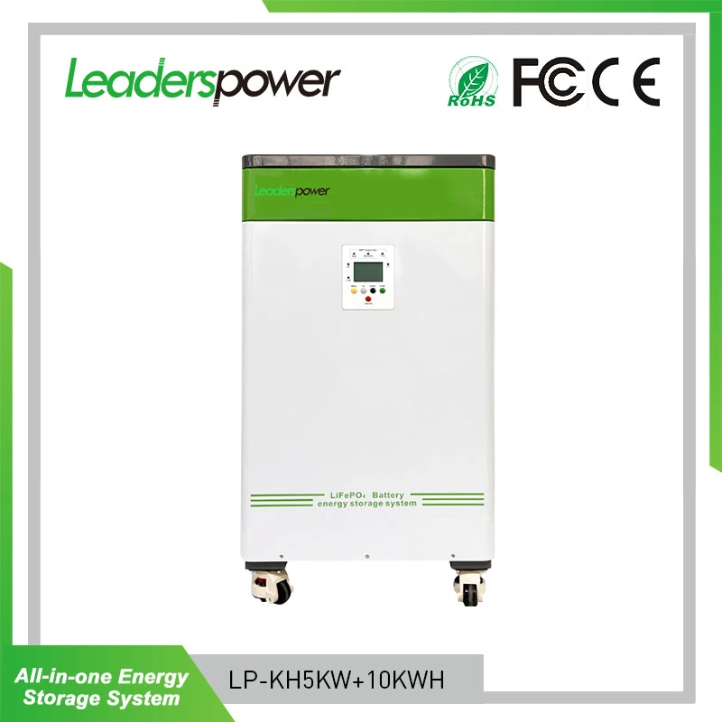 Leaderspower Home Solar Energy Storage System Backup Power 48V Lithium Ion Batteries with off-Grid Inverter