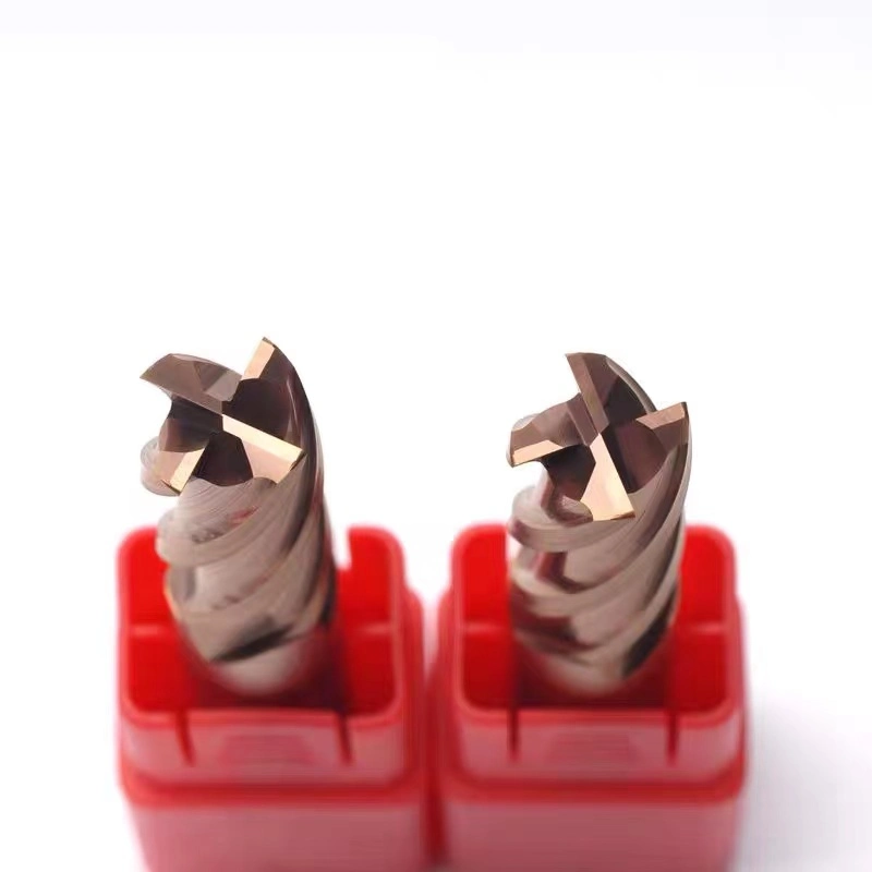 Wyk Carbide CNC Corner Radius End Mill Tools Cutter Cobalt Oxide Milling Cutter 4-Blade Bronze Round Nose Knife Carbide Corner Radius Milling Cutters