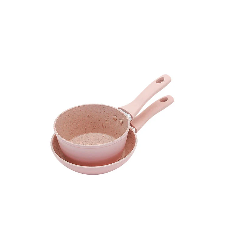 Milk Pot Pink Sauce Pan Stainless Steel Cooking Nonstick Honeycomb Kitchen Utensils