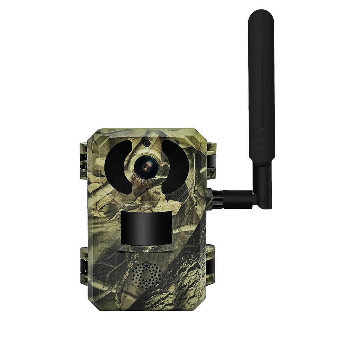 4MP 4G Battery PIR Alarm Wireless Wildlife Hunting Camera with Night Vision Function and Solar Panel Bidirectional Audio IP66 Qf380