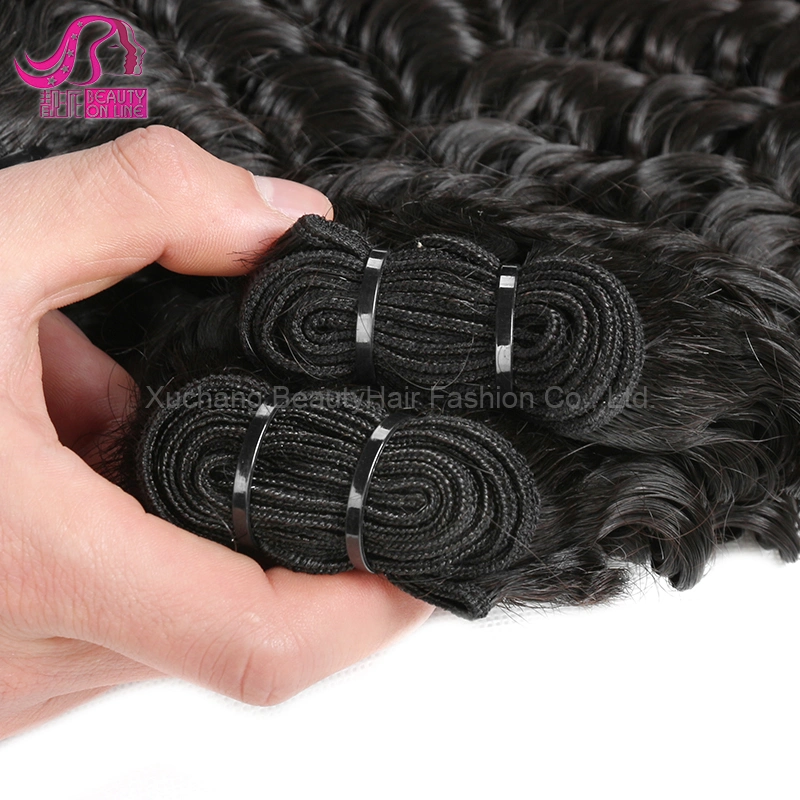 Hot Selling Factory Wholesale/Supplier 100% Brazilian/ Malaysian Virgin Hair Weaving Deep Wave Malaysian Curly Hair Wet Wavy Human Hair Extension Weave Bundle