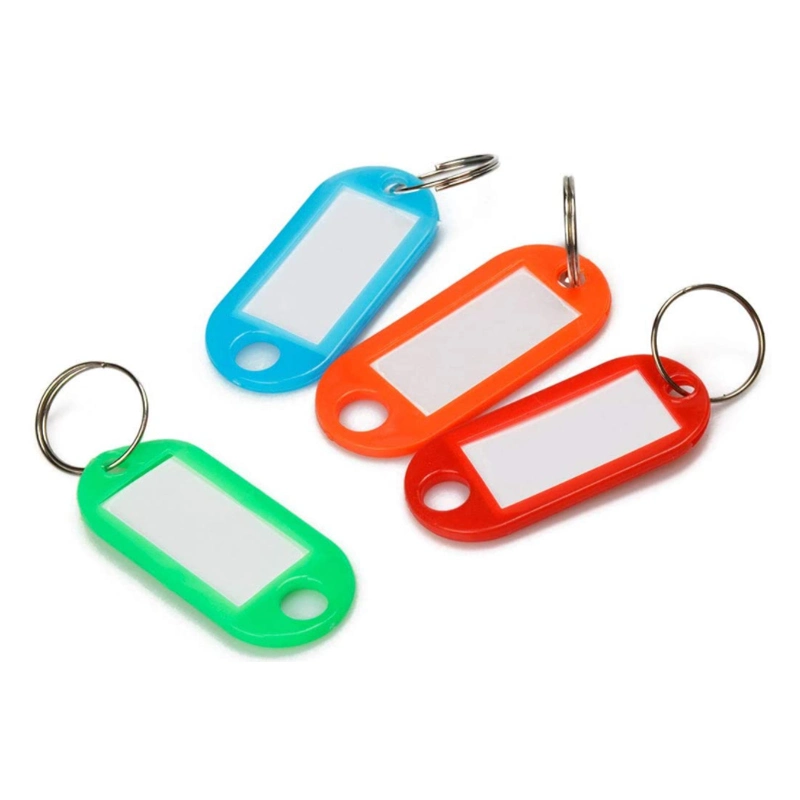 Пластиковый Tag цепочки ключей мультфильм Keychains пластиковые метки багажного отделения