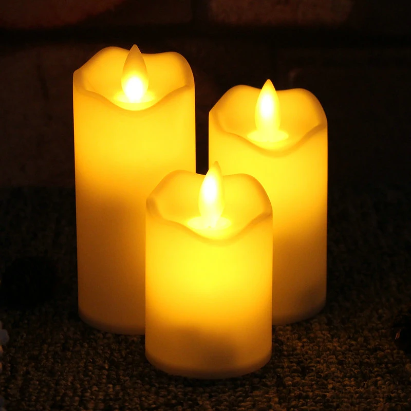 Voyant LED/Batteries bougies avec larmes Flameless Candle Shell