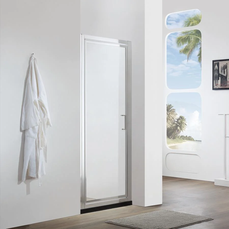 Economic Simple Shower Room Bathroom Shower Cabin Pivot Glass Door