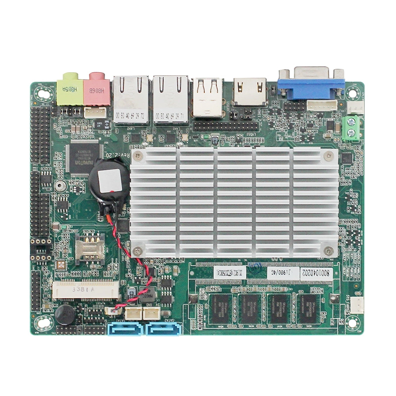 Mayorista 3,5 pulgadas en Tel 4th Atom Baytrail J1900/ N2806 /J1800 Placa base industrial con 2 LAN 6COM para Registrador