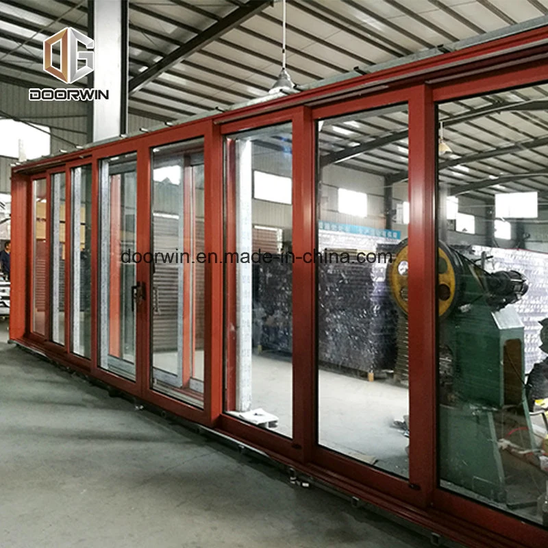 Super Wide Heavy Duty Lift Sliding Door, Oak Wood with Exterior Aluminum Cladding