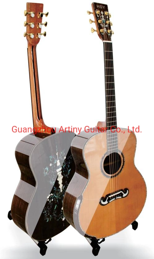 OEM 40 Inch A Grade Solid Rosewood Back/Side Acoustic Guitar Guitarra Wholesaler Prices