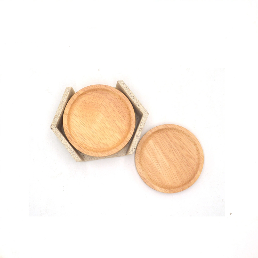 Direct Factory Supply Used as a Lid to Cover Glasses Cups or Small Bowls for Sale Customized Shape Wooden Coaster