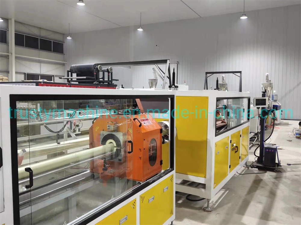 China PE HDPE PVC PP Plastic Pipe Make Making Extruder Machine for Gas Water Supply Drain Pipe