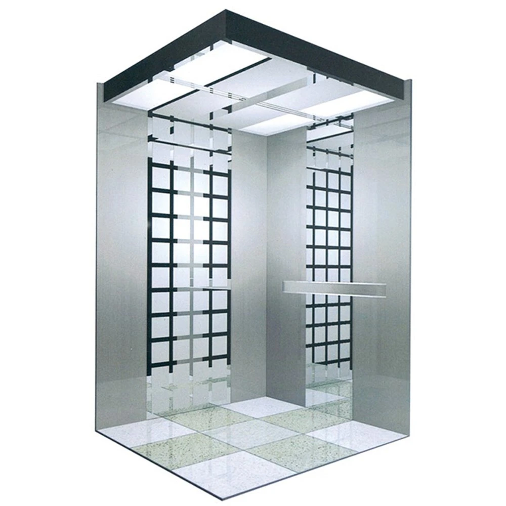 Machineroom Stainless Steel Mirror Hairline Passenger Ascensor Elevator1-9 Sets