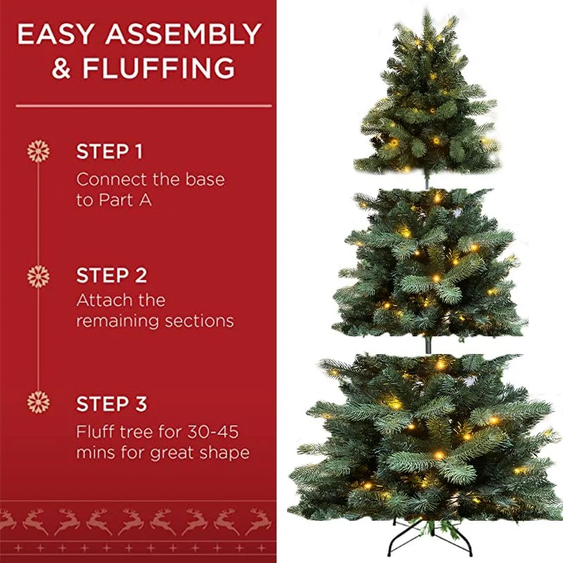 Wholesale/Supplier 7.5FT de alta calidad de luz LED Artificial Árbol de Navidad Arbol