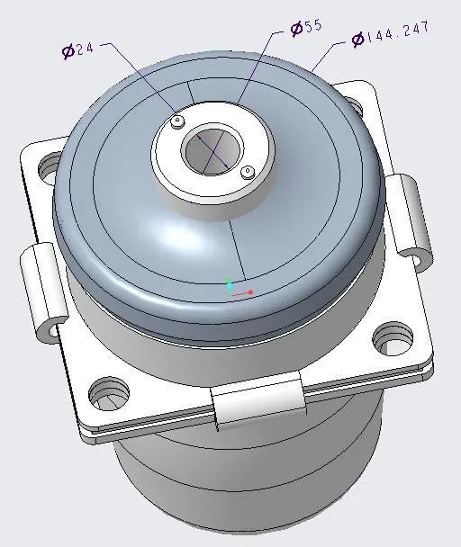 Silicone Oil Shock Absorber for Engineering Machinery Seat Car Seat