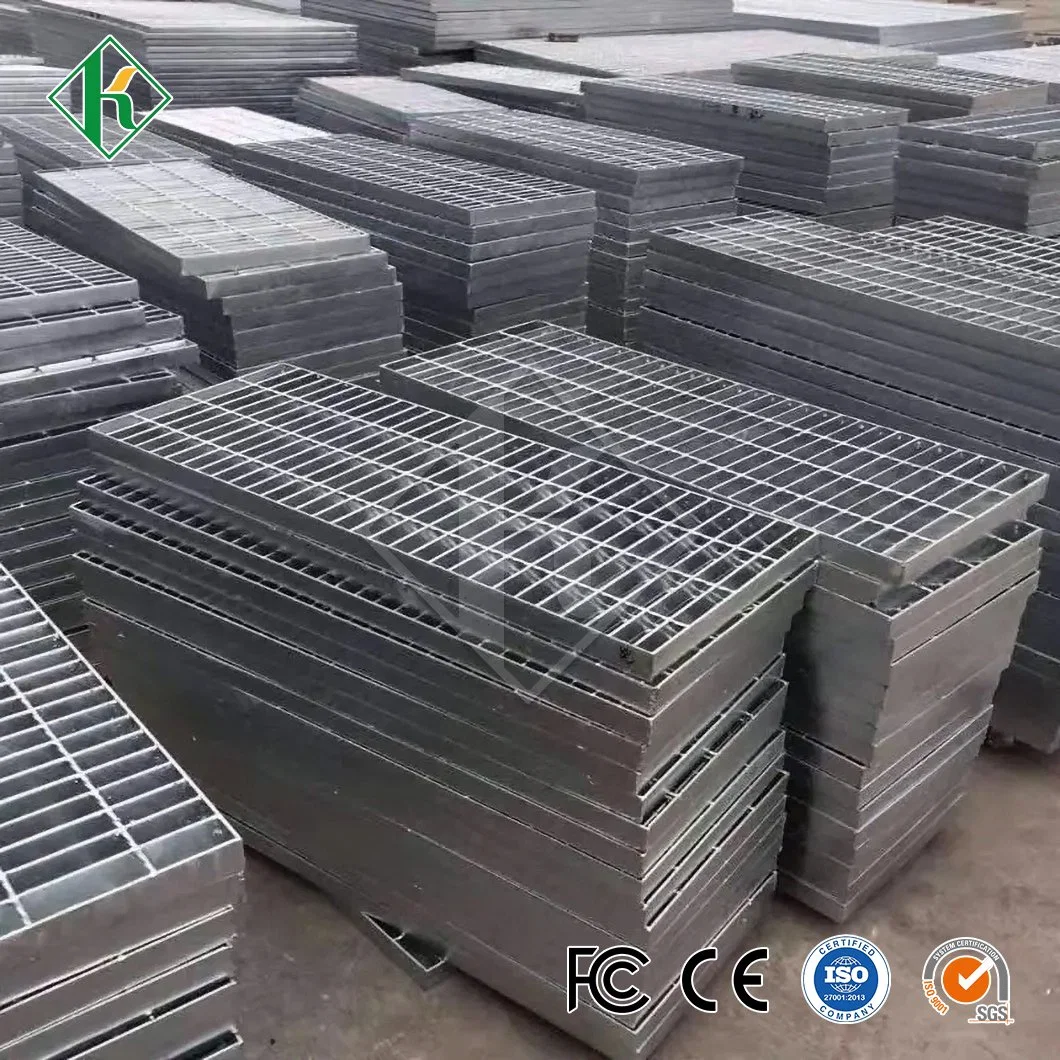 Kaiheng Serrated Steel Bar Grating Factory Galvanized Trench Cover China Stainless Steel Trench Drain Grate