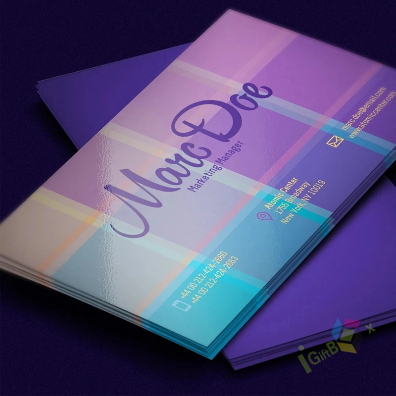 Impresión a todo color personalizada papel de arte de tarjetas de agradecimiento Tarjetas