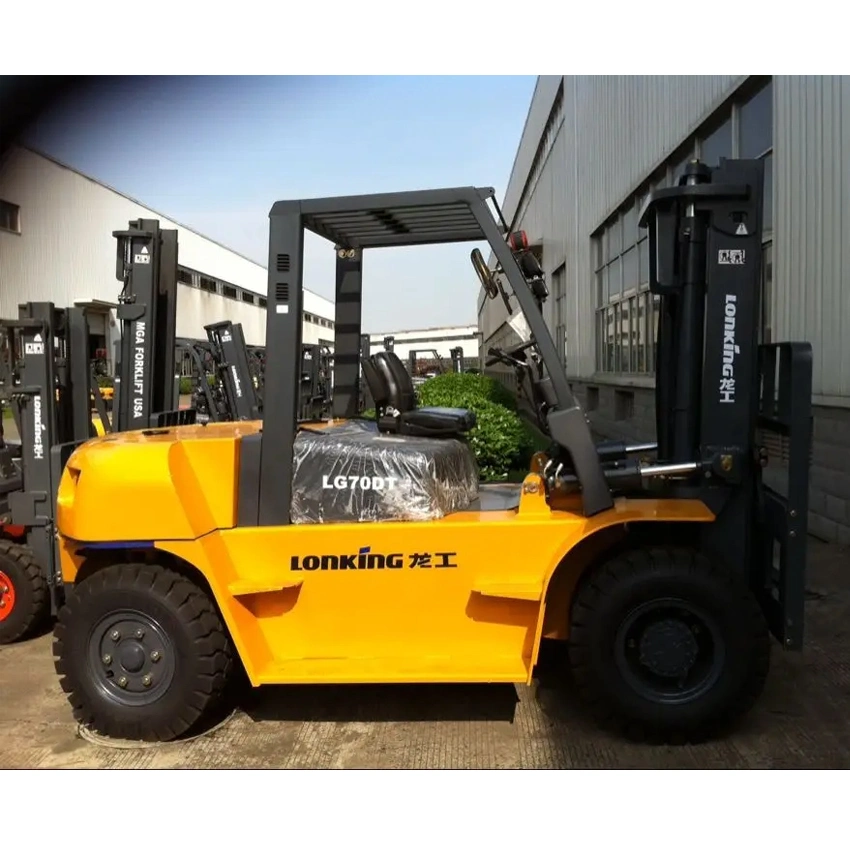 China Brand Lonking Big Brand 7ton Diesel Manual Forklift Truck LG70dt