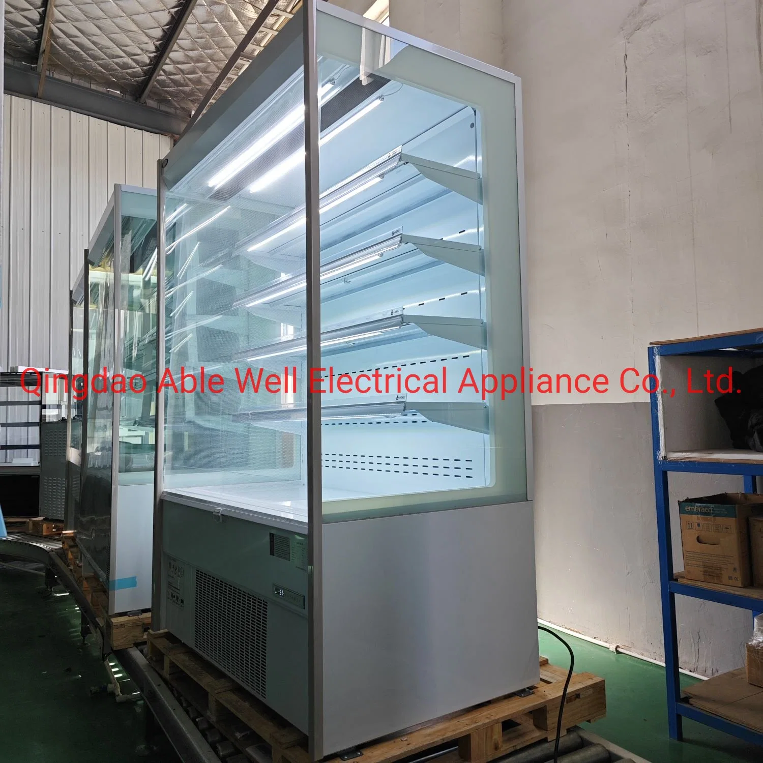 Air Curtain Fridge Supermarket Multideck Display Freezers with Factory Price