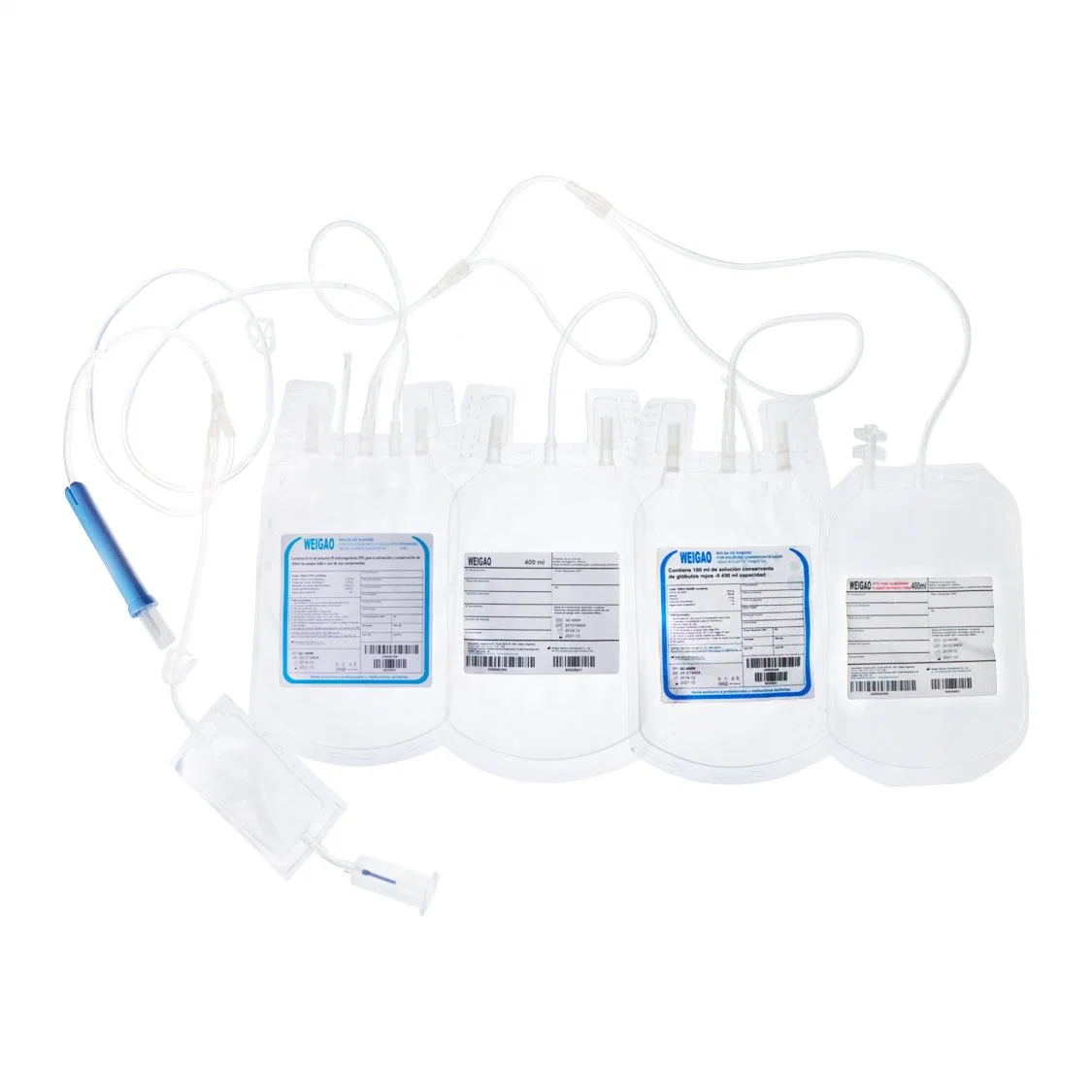 Medical Disposable Blood Bags Triple Blood Bag 450ml