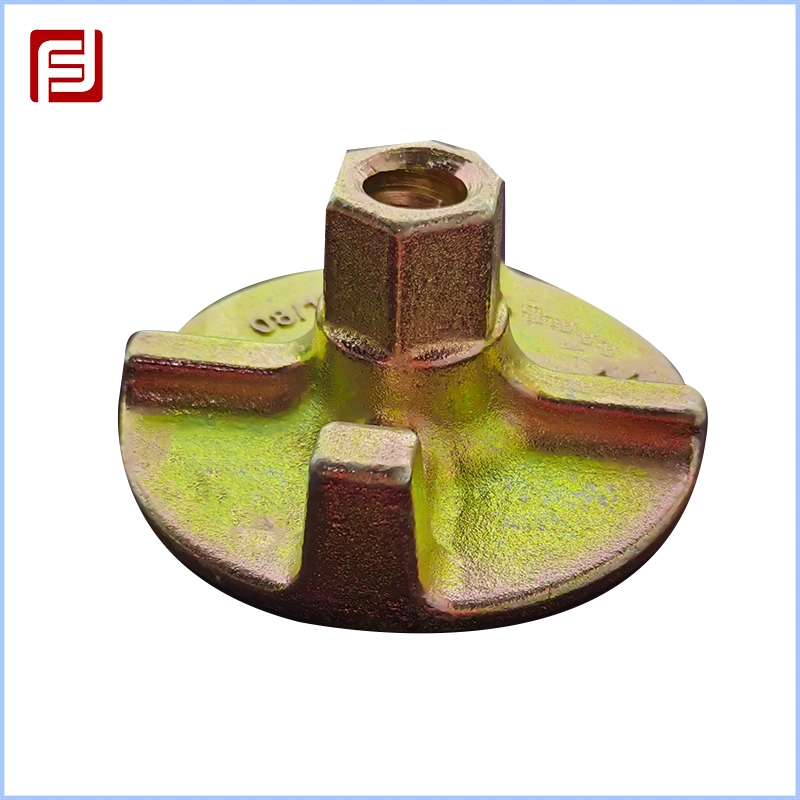 OEM Adjustable Steel Support Building Hardware Formwork Casting Tie Nut/Wing Nut