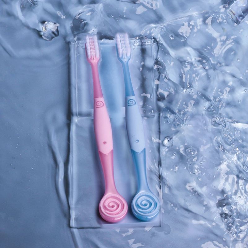 Cepillo dental portátil Lollipop con lengüeta cepillo dental ortodontico en forma de V