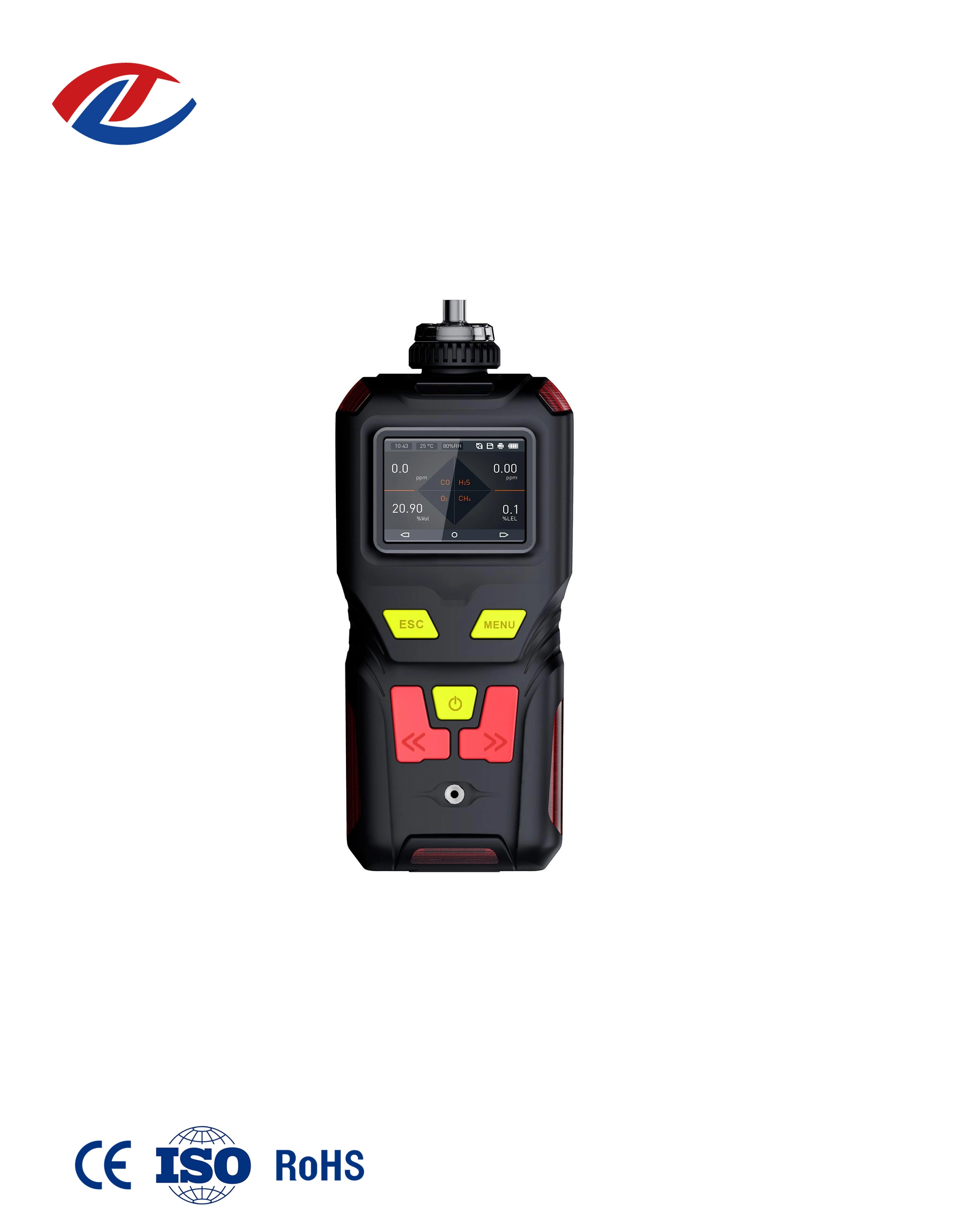 Portable Multi Gas Leak Detector Gas Analyzer with Infrared Sensor