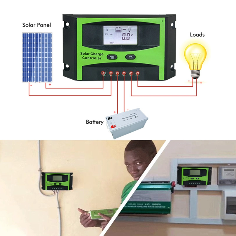 Solarthon 12V / 24V 48V Collector Water Heater Solar Charge-Discharge Controller