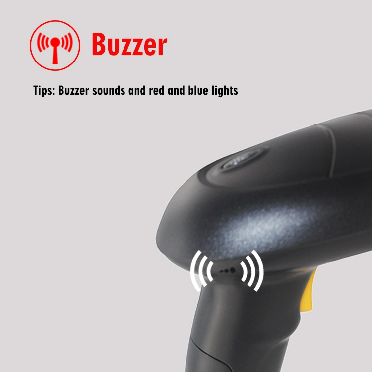 Handheld Portable 1d Reader USB/RS232/PS/2 Laser Automatic Cheap 1d Barcode Scanner (HS-6100)