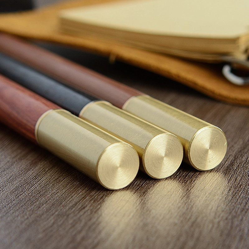 Sandalwood Business Gel Pen Advertising Gift Printing Logo Solid Wood Signing Pen Customized