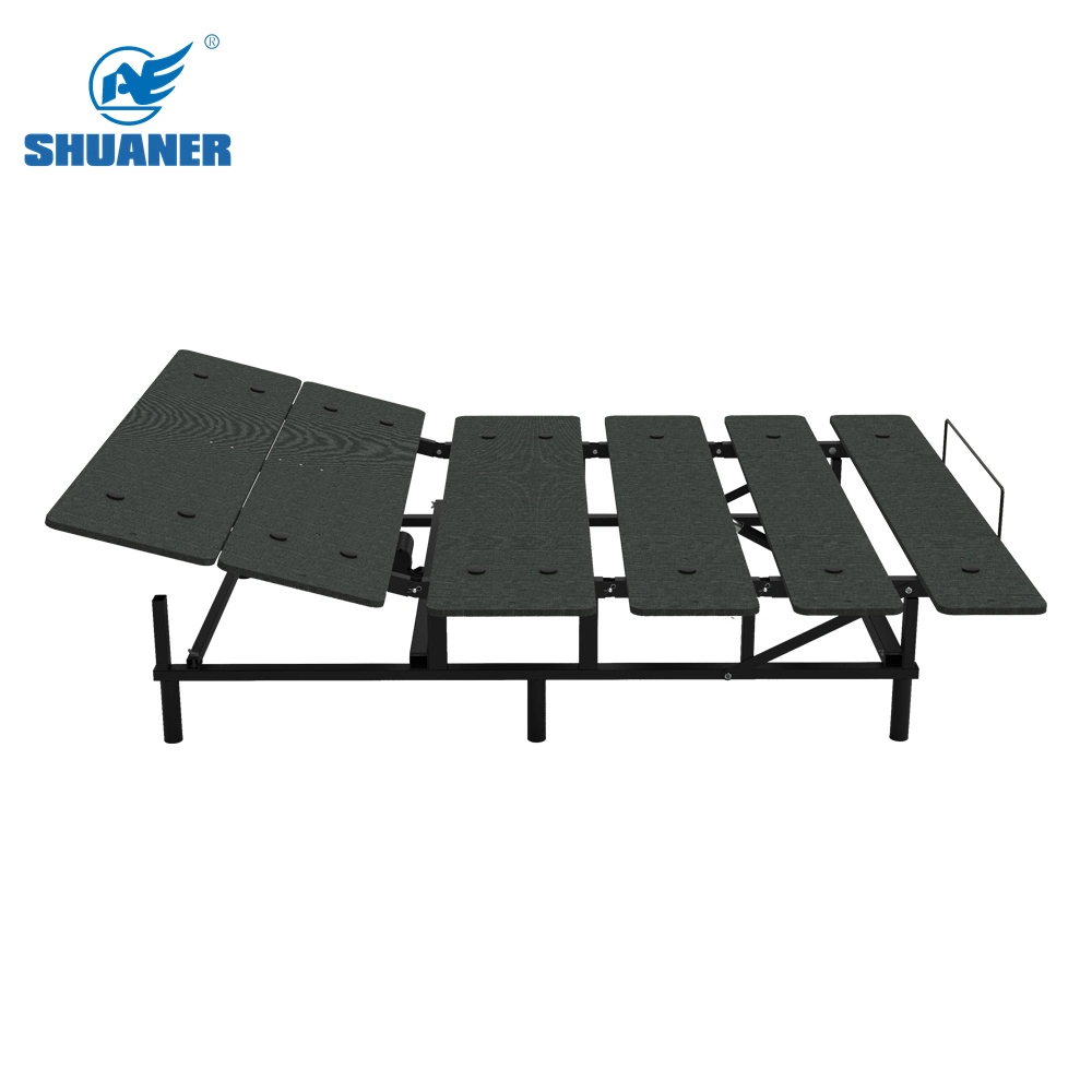 The Adjustable Electric Beds Rail Frame Double Size with Iron Mesh Beds Base Low Medical Instrument