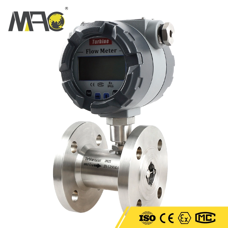 OEM High Accuracy Digital Diesel Flow Meter Turbine Fuel Oil Flow Meter