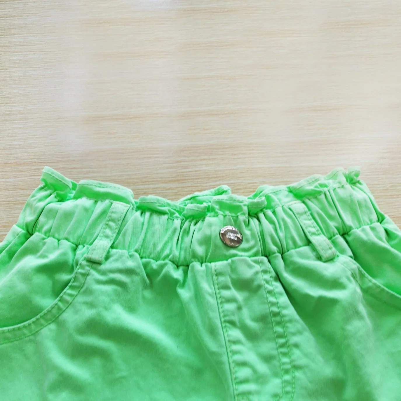 Custom Production Factory Design Children's Girls Summer Woven Dyed Bloomers High Waist Children's Shorts