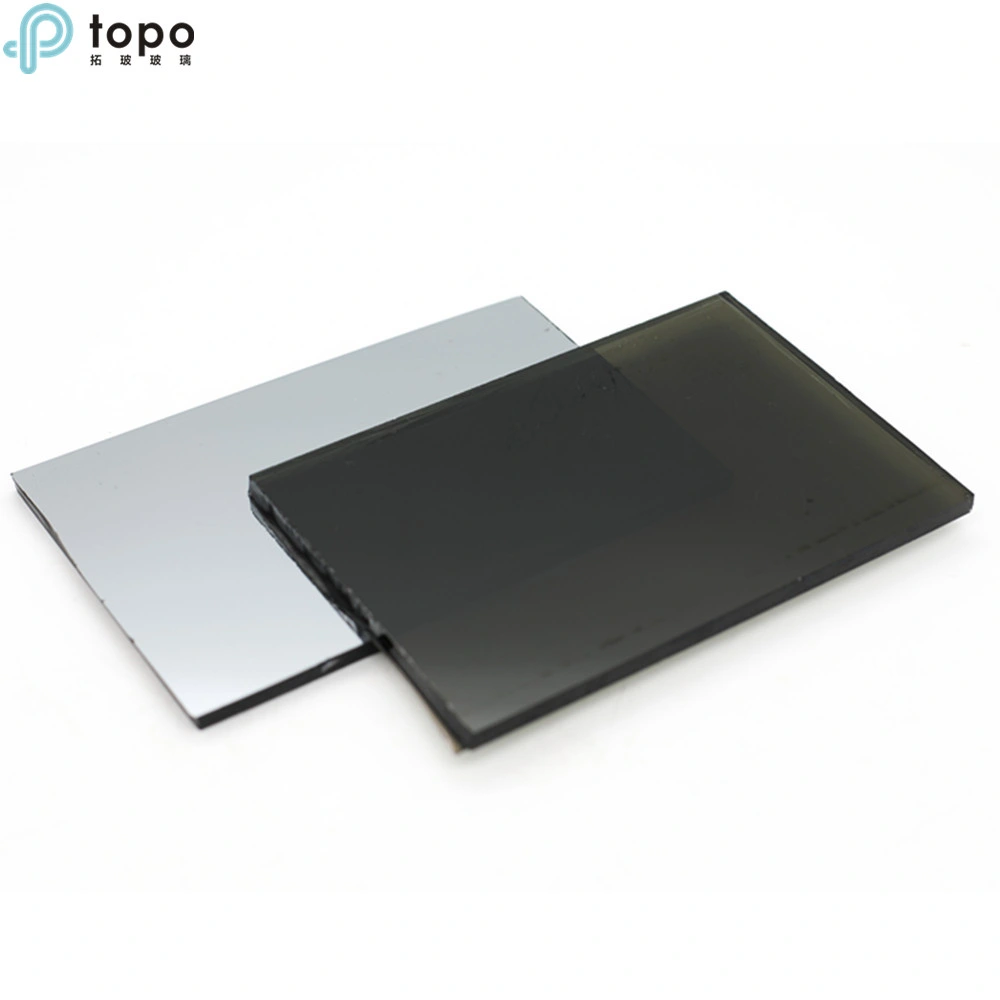 4mm 5mm 6mm 8mm 10mm 12mm Black Coated Building Reflective Glass for Samples (R-B)