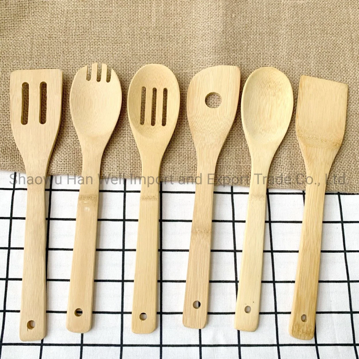 Küchengeräte Kochgeschirr Bambus 6 Stück Utensil Set