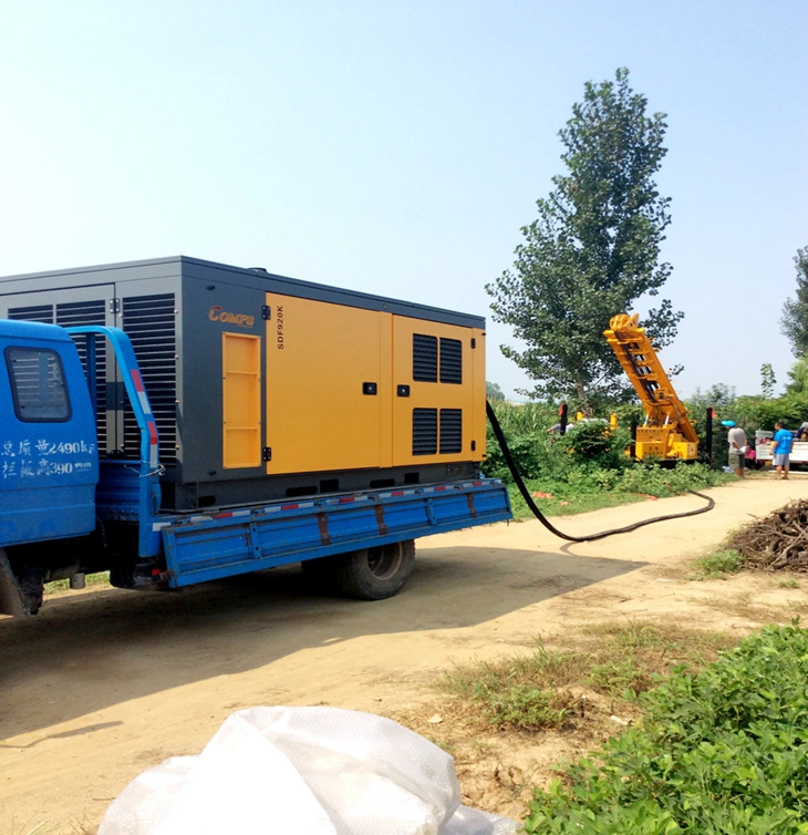 factory sell Diesel Engine Driven high pressure 300psi 33m3 Air Compressor for Water Well Drilling Rig