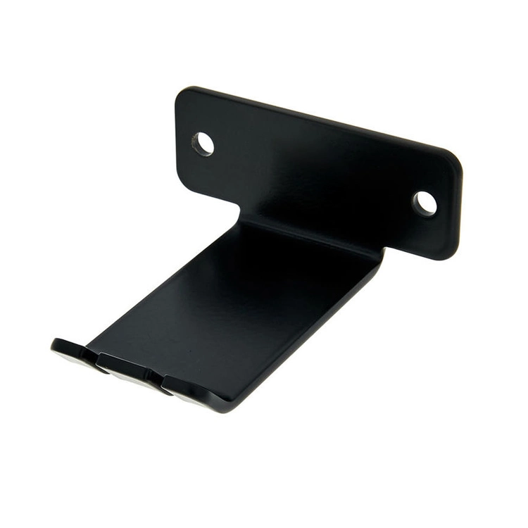 Custom Sheet Metal Mounting Brackets Black Powder Coating OEM Stamping Bending Forming Service