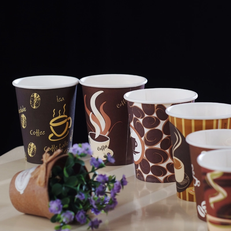 Anqing 2.5oz/3oz/4oz/6oz/6.5oz/7oz/8oz/9oz/10oz/12oz/16oz Disposable Paper Cups Coffee Cup Cheap Price Best Quality 80%off