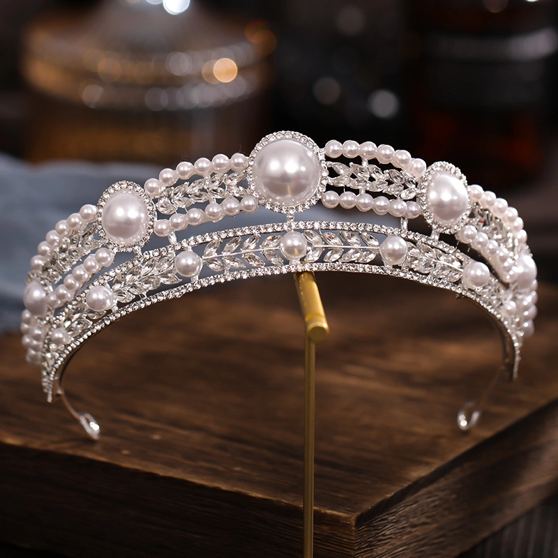 Crystal Vintage Royal Queen King Tiaras und Kronen Männer/Frauen Pageant Prom Diadem Haarschmuck Hochzeit Haarschmuck Accessoires