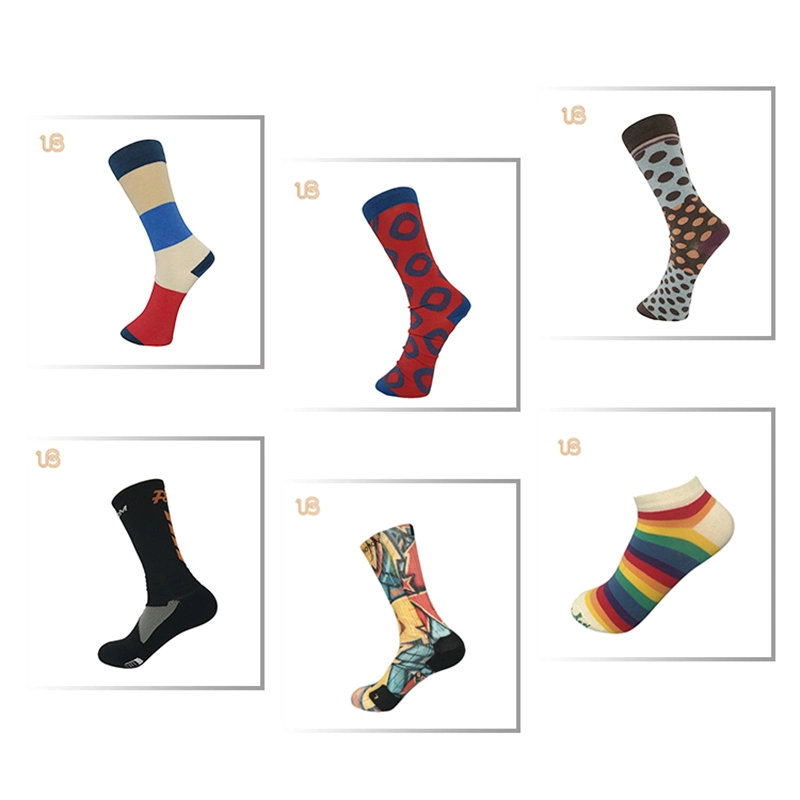 100% Cotton Women's Colorful Knee High Sock