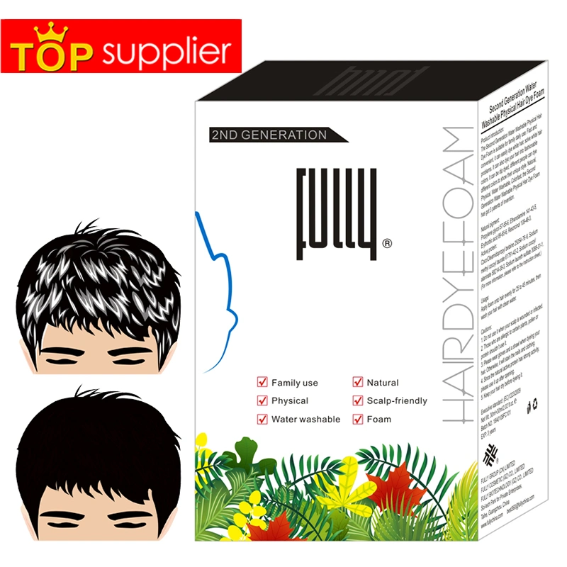 Factory Wholesale/Suppliers Ammonia Free Hair Dye Fully Natural Black Hair Color for White Hair Dye