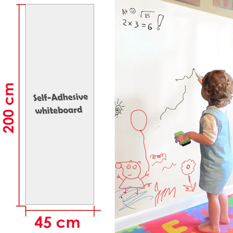 Foska 2m PVC Self-Adhesive Whiteboard