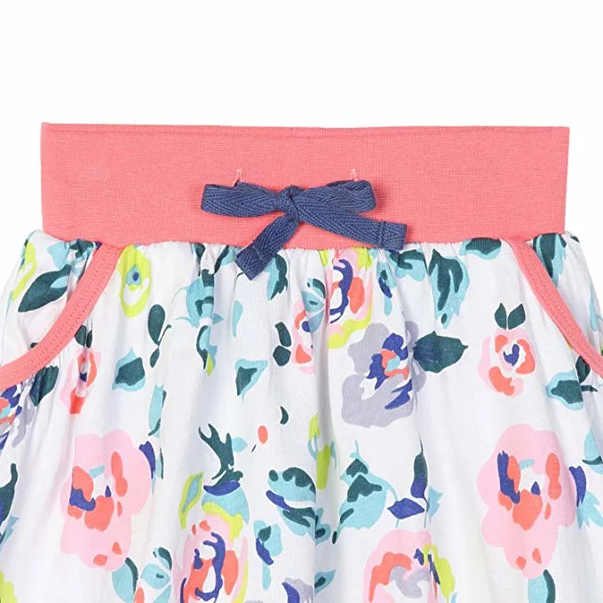 Baby Garment Girls Summer Cotton Skirts Casual Floral Toddler Wear Girls Skater Skirts