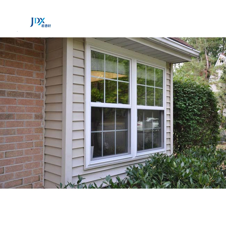 American White Low E Glass Vinyl Double Hung Windows Customized Single Hung Window