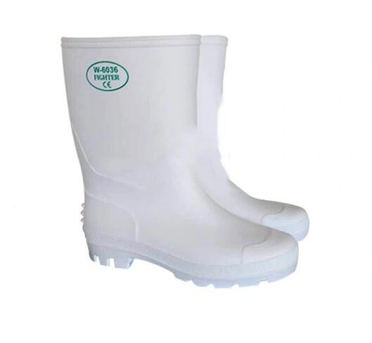 Safety Rain Boots White Gumboot Rubber Boots Safety Toe