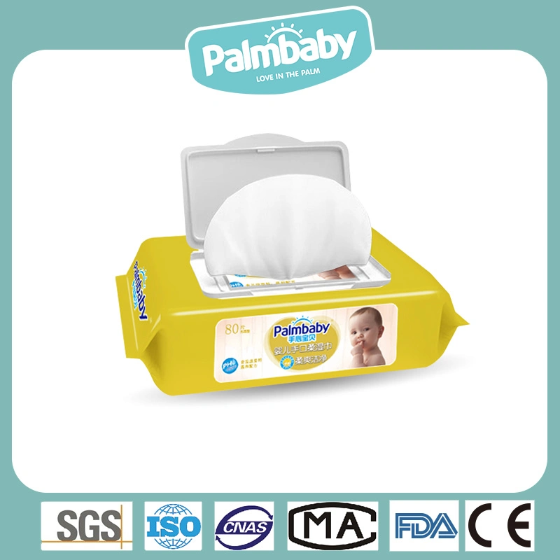 Cuidado de piel de bebé toallitas limpia colgar boca las toallitas húmedas RO el agua pura, muestras gratis