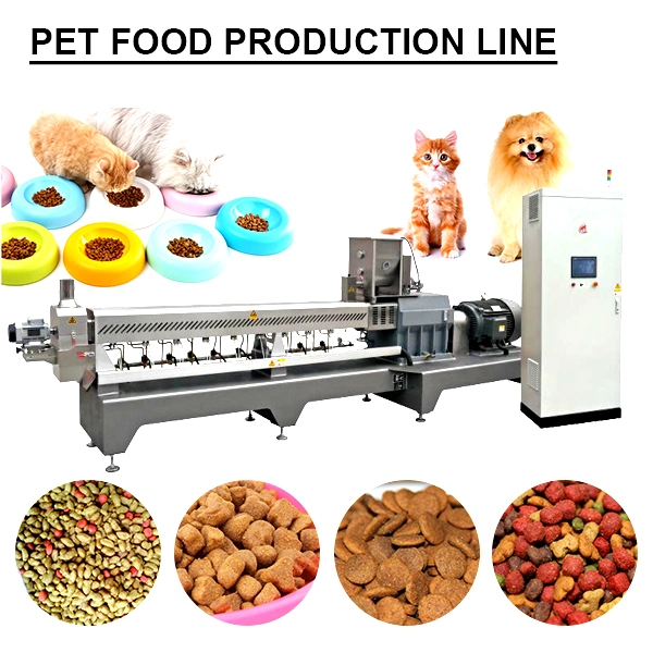 Trockenhund und und Katzenkauen Snack Food Processing