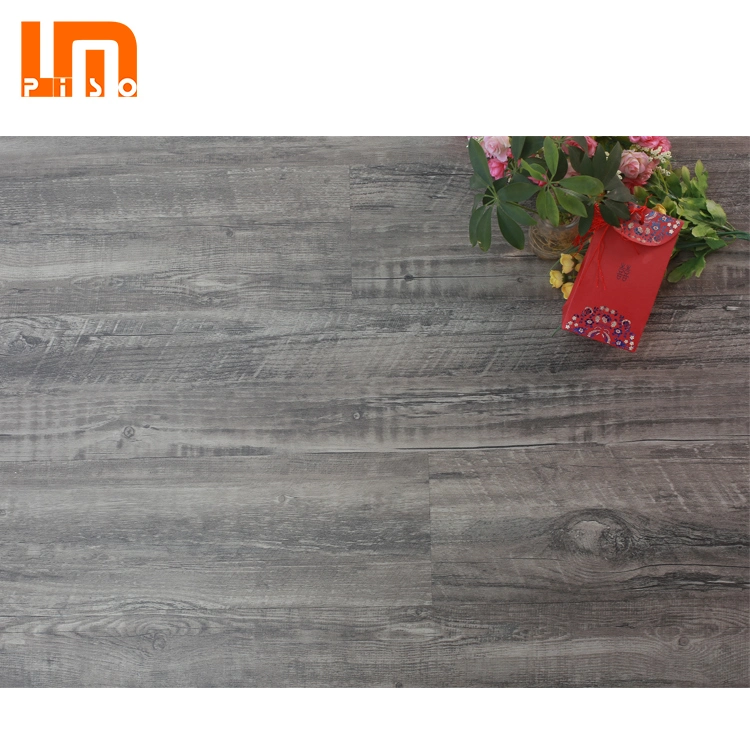 Haute qualité intérieure 4mm 4.5mm 5mm Gris Couleur Gris Imperméable Virgin Wood Design Vinyle Plank PVC Laminé Carreaux / Spc Rvp Clic Plancher Fournisseur Chine