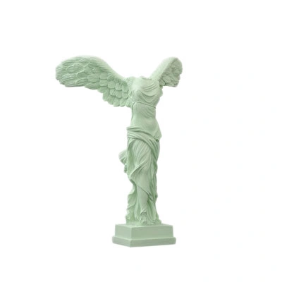 Resina natural esculpida Nova vida produto tamanho mármore grego Deusa Ornamento da vitória Estátua personalizada da Polyresina