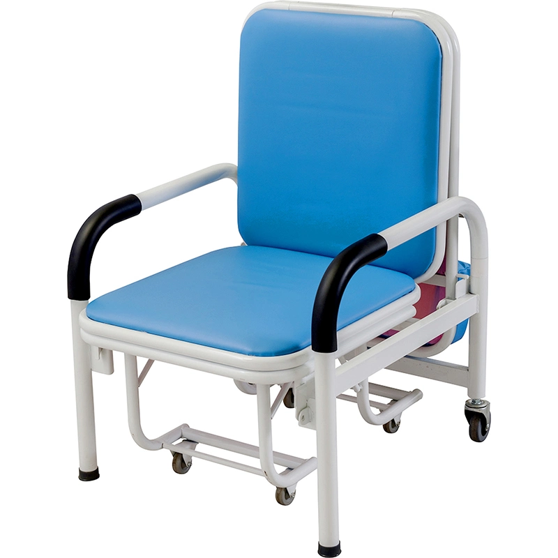 Ske001 Hospital Furniture Luxury Metal Folding Accompany Chair