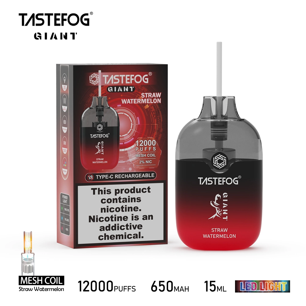 15 мл E Liquid Electronic Cigarette Tastetтуманный Giant 12000 puffs Pen Одноразовые измерители для вап оптом