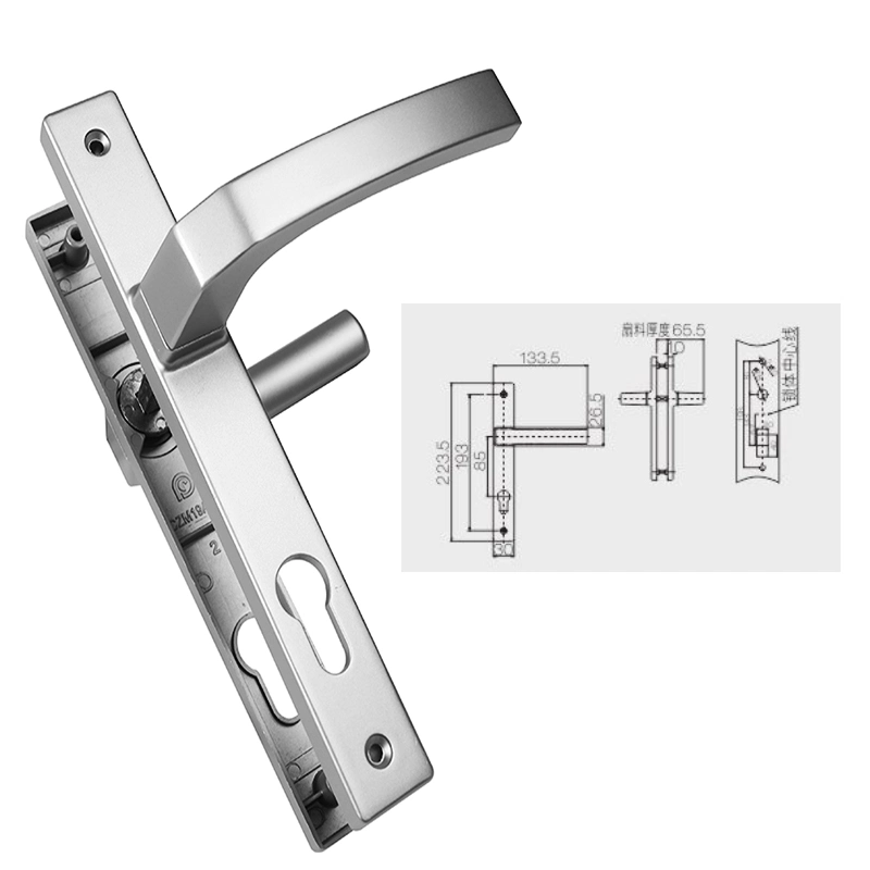 Casement Door Accessories Aluminum Alloy Door Handle Powder Coating Door Hardware-Czm19A